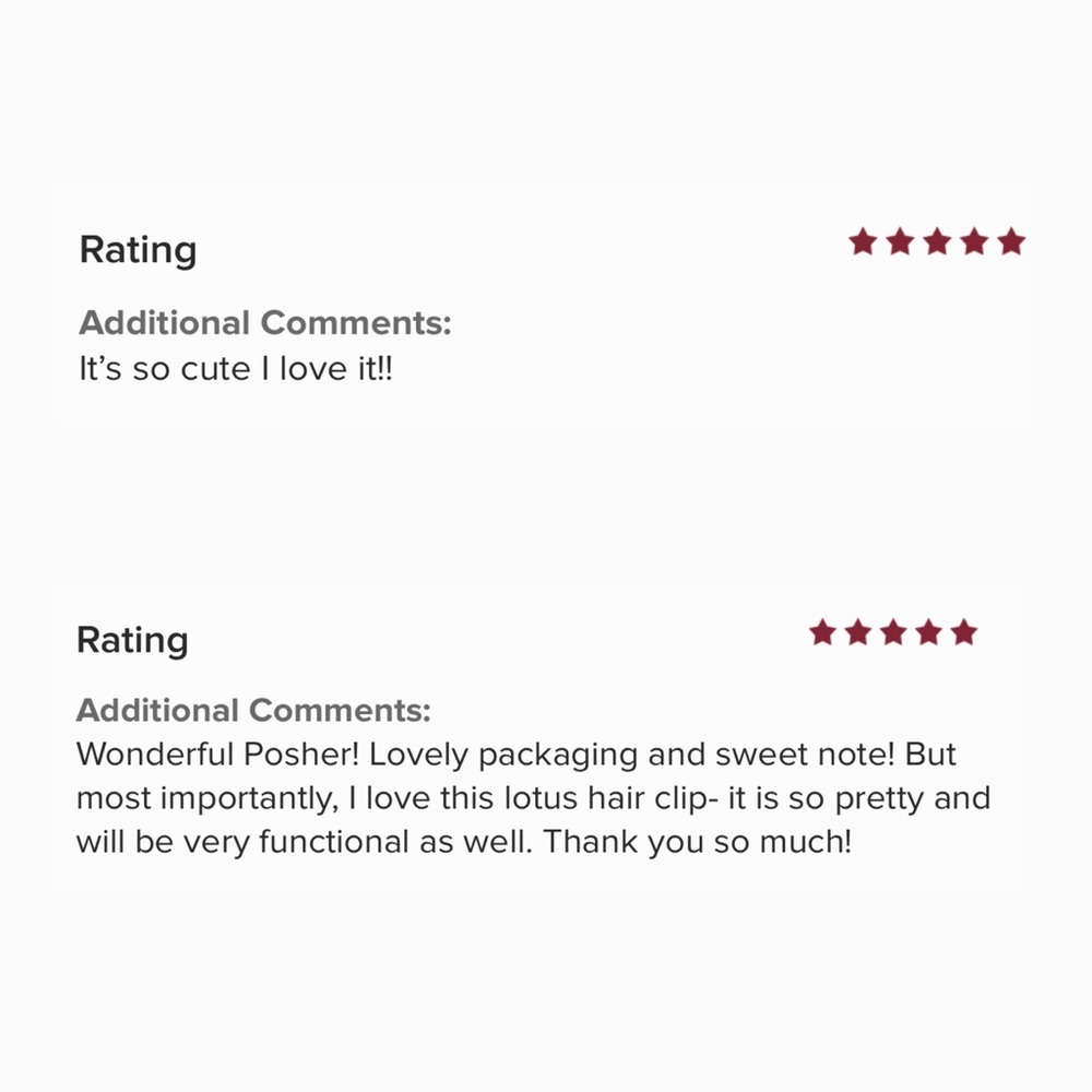 Only one left! Gold Lotus Flower Hair Clip - Picture 6 of 6